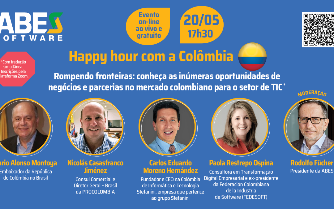 Setor de TI: Happy Hour apresentará oportunidades de negócios e parcerias na Colômbia