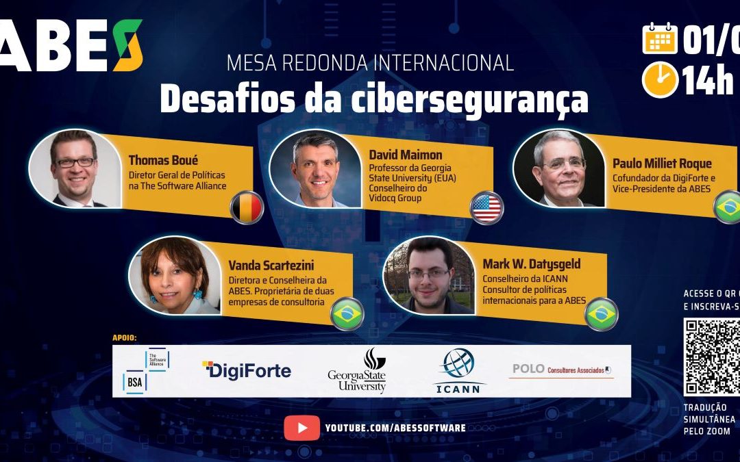 Desafios da Cibersegurança serão debatidos em mesa redonda internacional promovida pela ABES
