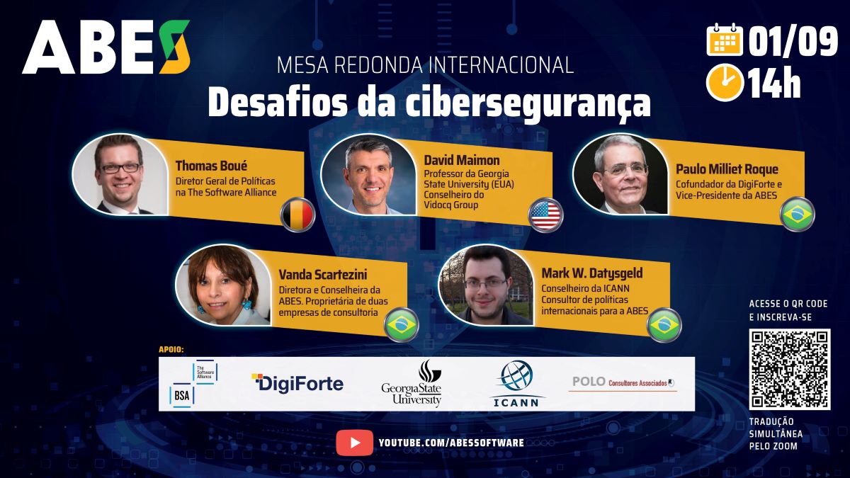 Desafios da Cibersegurança serão debatidos em mesa redonda internacional promovida pela ABES