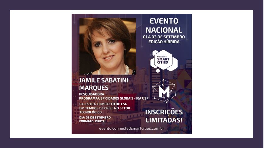 ABES discute os impactos do ESG no setor tecnológico durante Evento Nacional do Connected Smart Cities