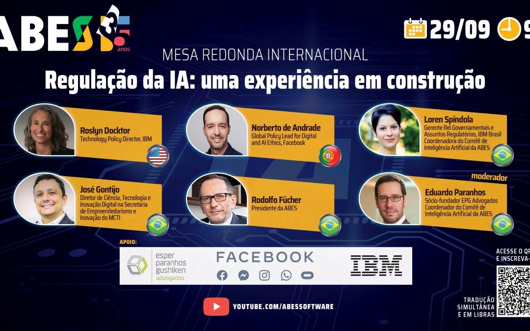 ABES promoverá Mesa Redonda Internacional sobre regulação da Inteligência Artificial em 29/09