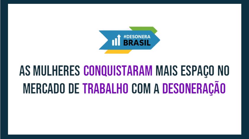 Contratação de mulheres nos 17 setores desonerados é superior aos demais setores