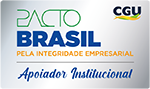 Selo PACTO BRASIL PELA INTEGRIDADE EMPRESARIAL - Apoiador Institucional