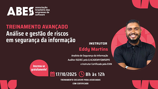 Treinamento Avançado Análise e Gestão de Riscos em Segurança da Informação - 17/10/2025 - das 8h às 12h - Inscreva-se!