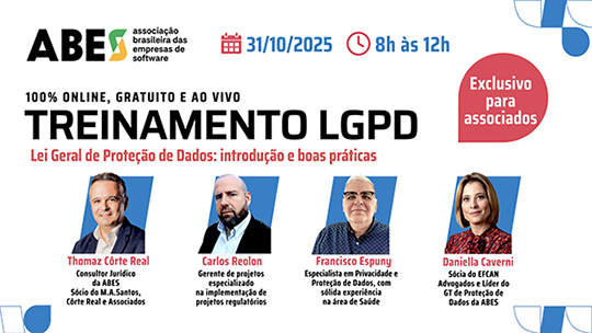 Treinamento sobre a LGPD: introdução e boas práticas - 31/10/2025 - das 8h às 12h