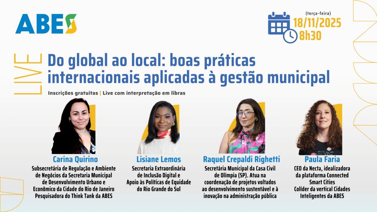 Lideranças femininas compartilham aprendizados sobre cidades inteligentes em live no dia 18/11