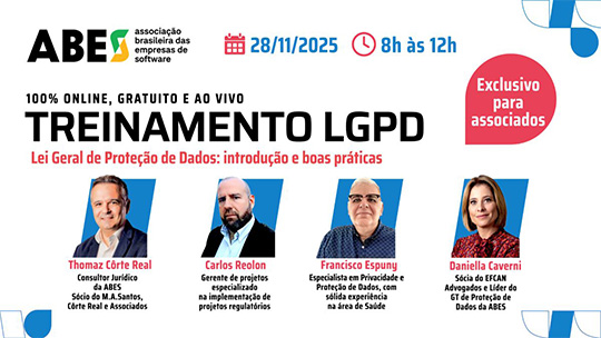Treinamento sobre a LGPD: introdução e boas práticas - 28/11/2025 - das 8h às 12h