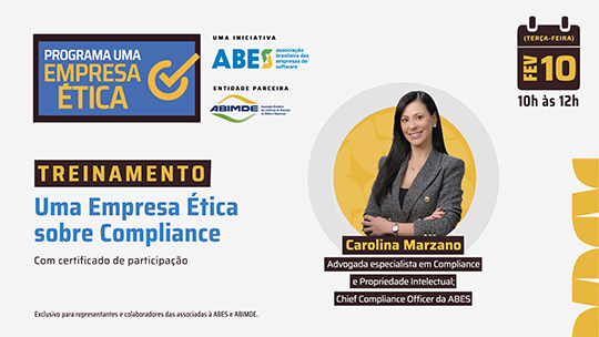 Treinamento Uma Empresa Ética sobre Compliance - 10/02/2026 - das 10h às 12h