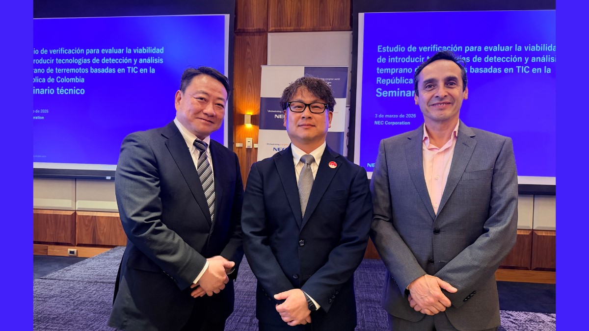 NEC testa na Colômbia seu Sistema de Alerta Precoce de Terremotos (EEWS)