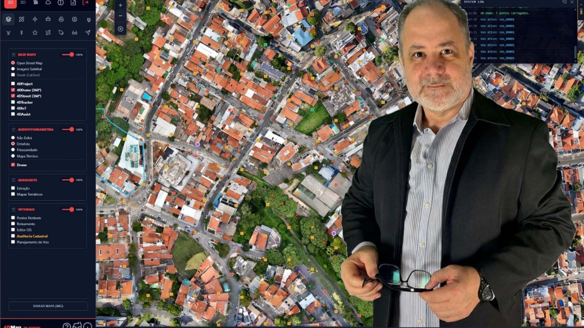 Como a tecnologia 4DMap, da 4D View, une dados georreferenciados, gêmeos digitais e IA para revolucionar a gestão de Cidades e Indústrias